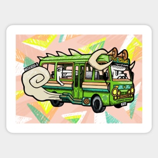 Green Devil Bus Sticker